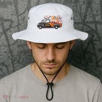 Spooky Halloween Gnome Squad Truck Bucket Hat thumb 2