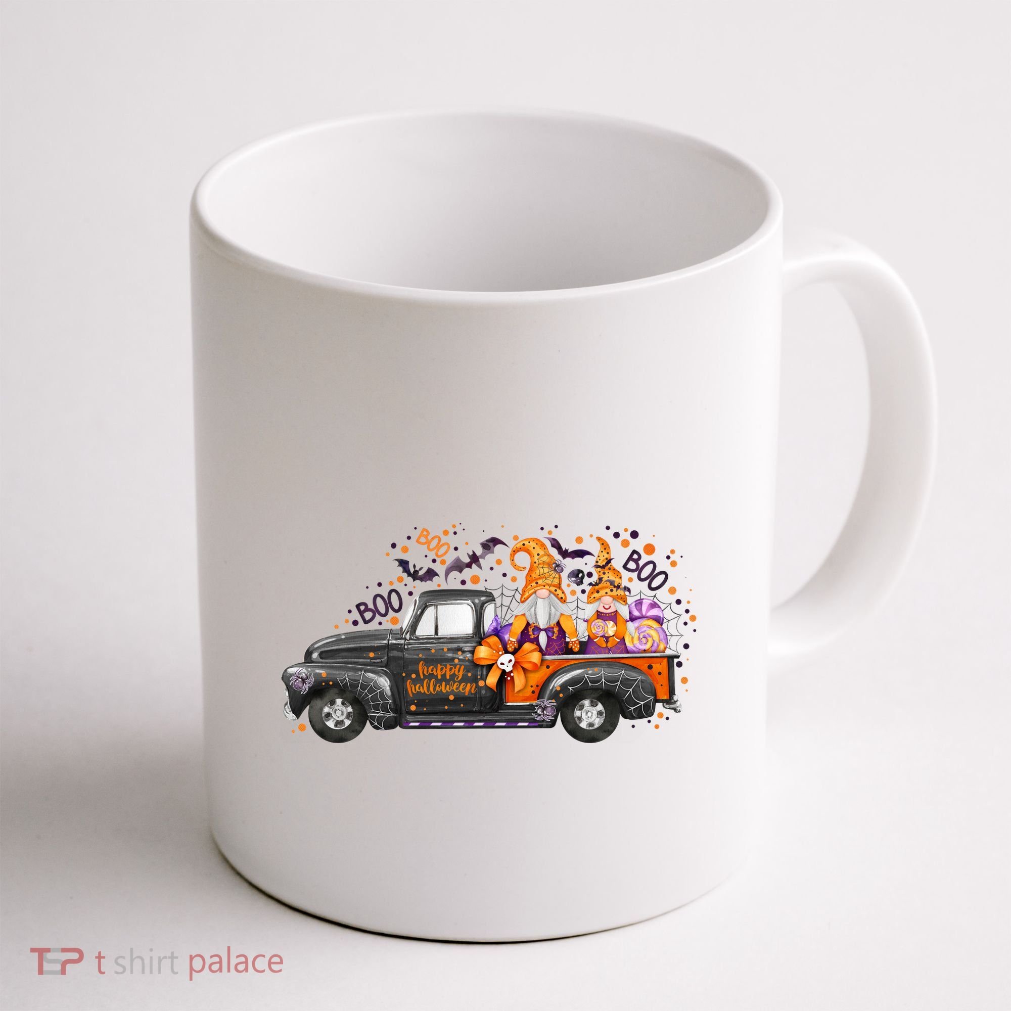 Spooky Halloween Gnome Squad Truck Coffee Mug