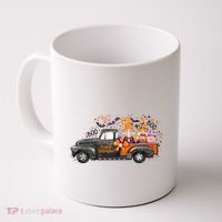 Spooky Halloween Gnome Squad Truck Coffee Mug thumb 0