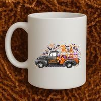 Spooky Halloween Gnome Squad Truck Coffee Mug thumb 2
