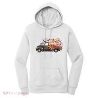 Spooky Halloween Gnome Squad Truck Women's Hoodie thumb 0