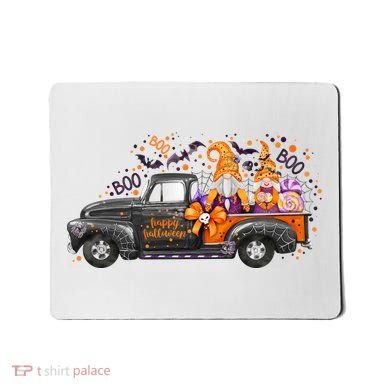 Spooky Halloween Gnome Squad Truck Mousepad