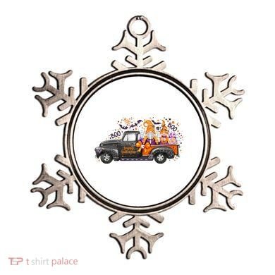 Spooky Halloween Gnome Squad Truck Ornament