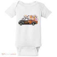 Spooky Halloween Gnome Squad Truck Baby Bodysuit thumb 0