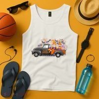 Spooky Halloween Gnome Squad Truck Tank Top thumb 4