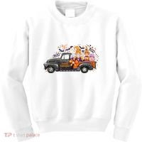 Spooky Halloween Gnome Squad Truck Kids Sweatshirt thumb 0
