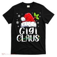 Santa Hat Gigi Claus Elf Funny Ugly Christmas Sweater T-Shirt thumb 0