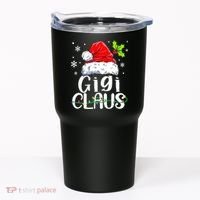 Santa Hat Gigi Claus Elf Funny Ugly Christmas Sweater Tumbler thumb 0