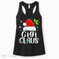 Santa Hat Gigi Claus Elf Funny Ugly Christmas Sweater Women's Tank Top thumb 0