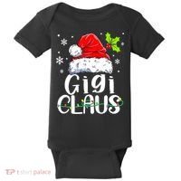 Santa Hat Gigi Claus Elf Funny Ugly Christmas Sweater Baby Bodysuit thumb 0