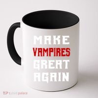 Silly Halloween Gift Make Vampires Great Again Meaningful Gift Coffee Mug thumb 0