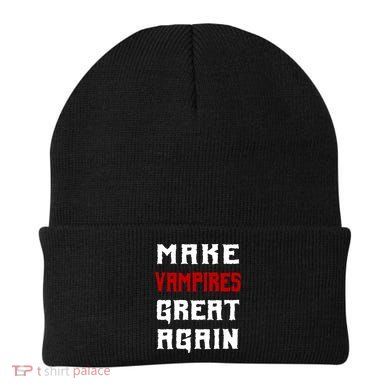Silly Halloween Gift Make Vampires Great Again Meaningful Gift Beanie
