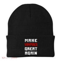 Silly Halloween Gift Make Vampires Great Again Meaningful Gift Beanie thumb 0
