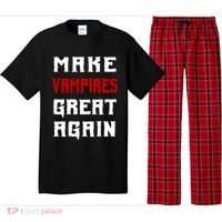 Silly Halloween Gift Make Vampires Great Again Meaningful Gift Pajama Set thumb 0