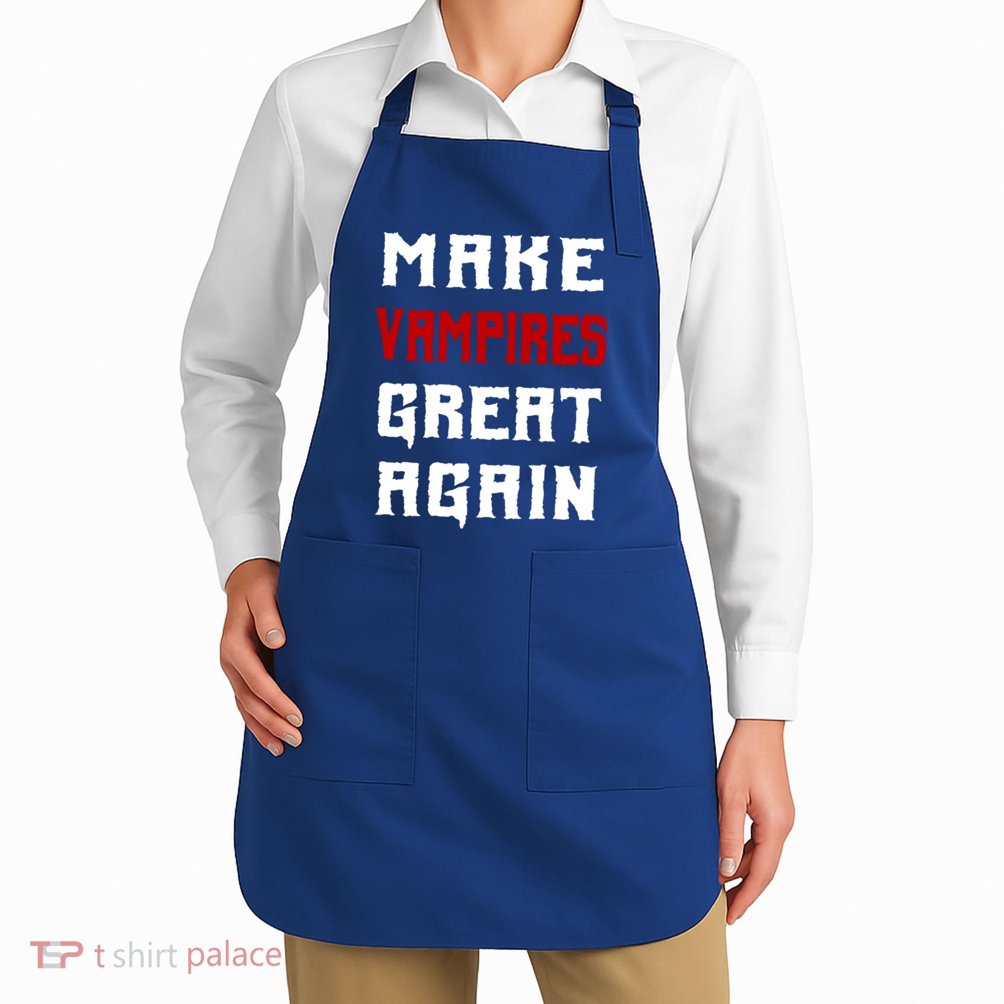 Silly Halloween Gift Make Vampires Great Again Meaningful Gift Apron