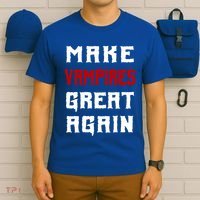 Silly Halloween Gift Make Vampires Great Again Meaningful Gift T-Shirt thumb 6