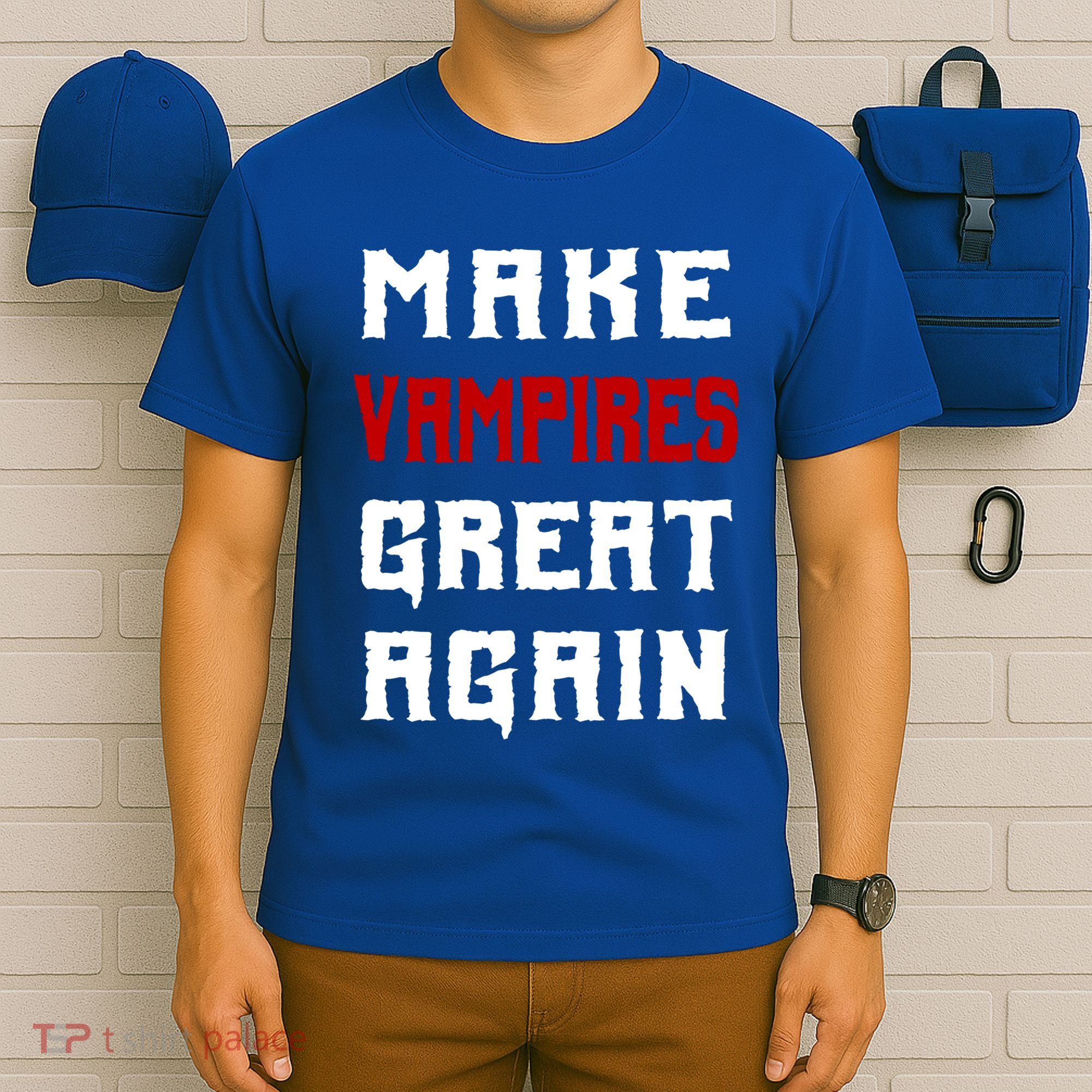 Silly Halloween Gift Make Vampires Great Again Meaningful Gift T-Shirt