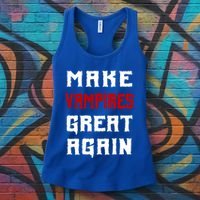 Silly Halloween Gift Make Vampires Great Again Meaningful Gift Women's Tank Top thumb 3