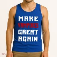 Silly Halloween Gift Make Vampires Great Again Meaningful Gift Tank Top thumb 3
