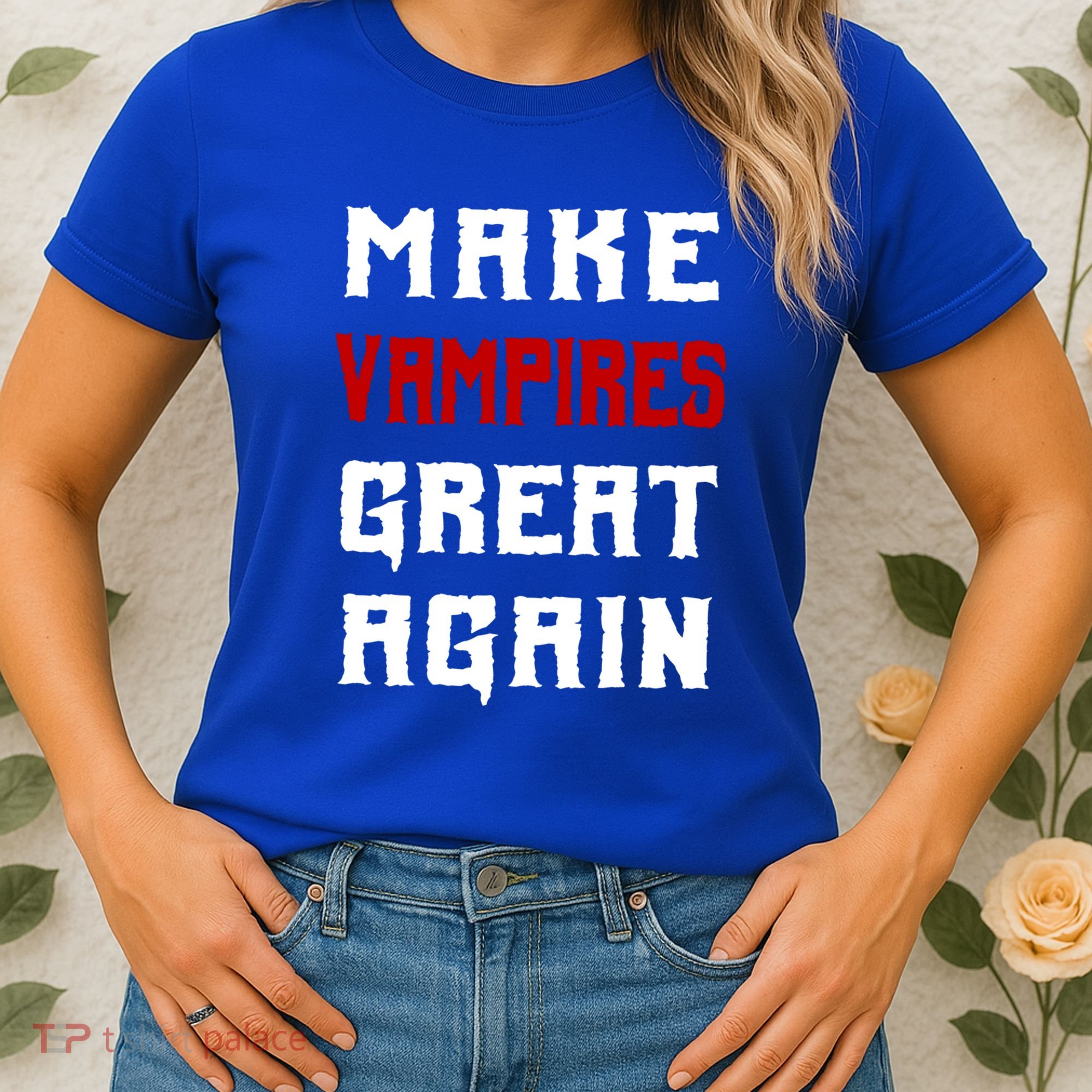 Silly Halloween Gift Make Vampires Great Again Meaningful Gift Women's T-Shirt