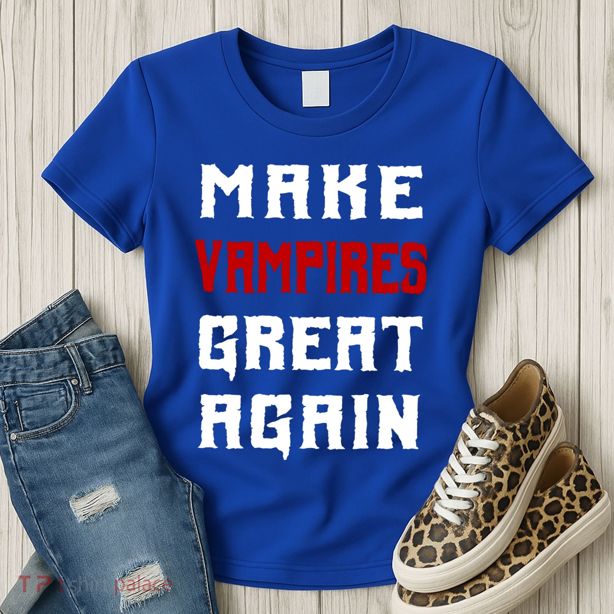 Silly Halloween Gift Make Vampires Great Again Meaningful Gift Women's T-Shirt