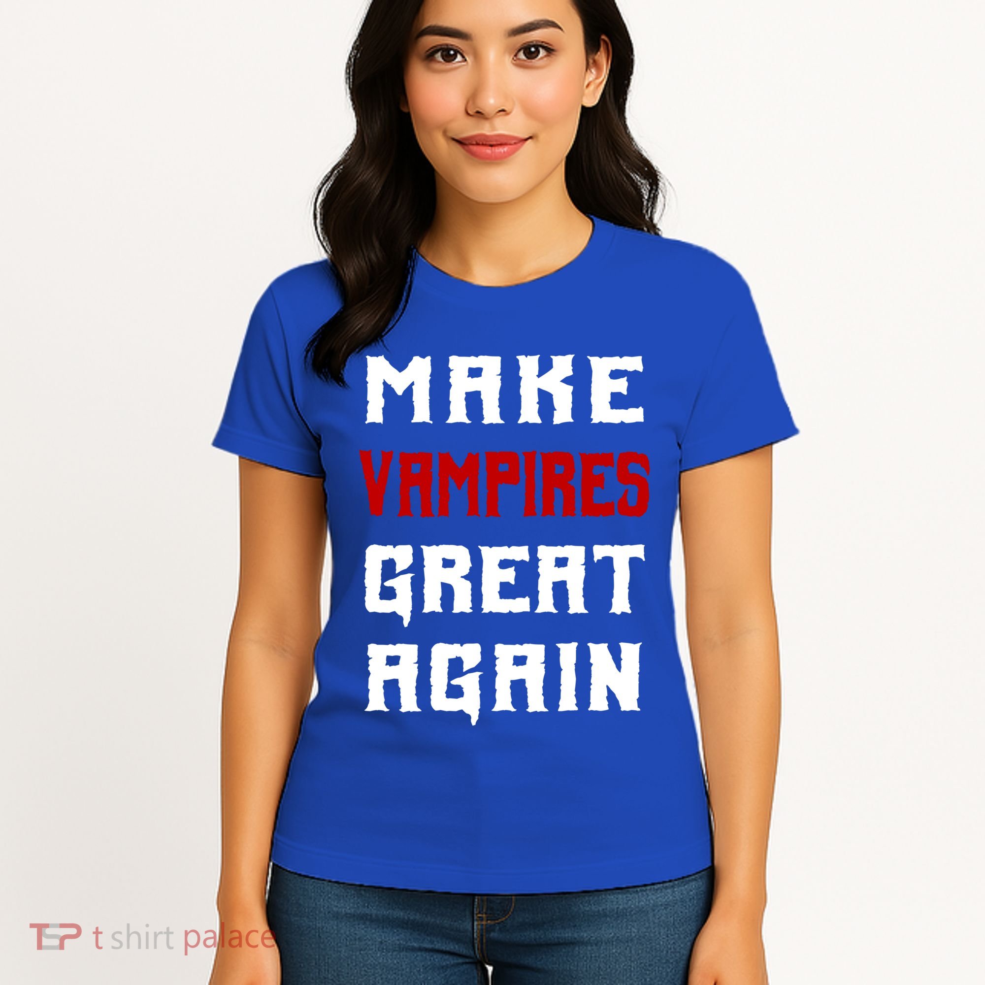 Silly Halloween Gift Make Vampires Great Again Meaningful Gift Women's T-Shirt