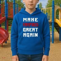 Silly Halloween Gift Make Vampires Great Again Meaningful Gift Kids Hoodie thumb 2