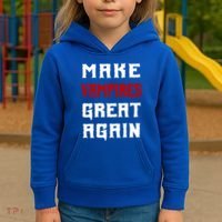 Silly Halloween Gift Make Vampires Great Again Meaningful Gift Kids Hoodie thumb 3