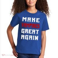 Silly Halloween Gift Make Vampires Great Again Meaningful Gift Kids T-Shirt thumb 2