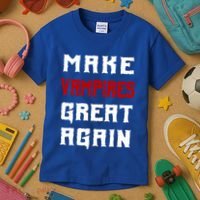 Silly Halloween Gift Make Vampires Great Again Meaningful Gift Kids T-Shirt thumb 3
