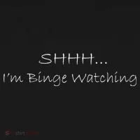 Shh I'm Binge Watching Kids Long Sleeve Shirt thumb 2