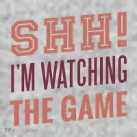 Shh I'm Watching The Game Toddler T-Shirt thumb 2