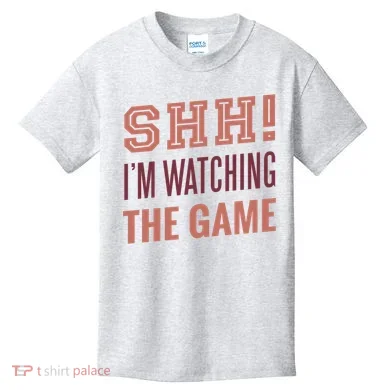 Shh I'm Watching The Game Kids T-Shirt