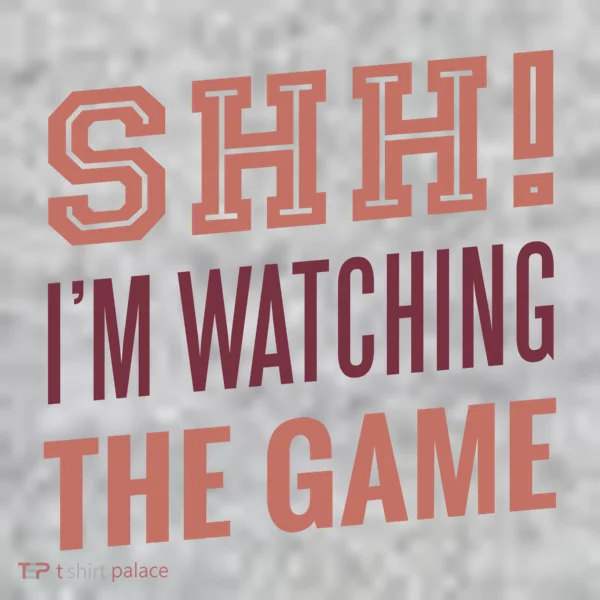 Shh I'm Watching The Game Kids T-Shirt