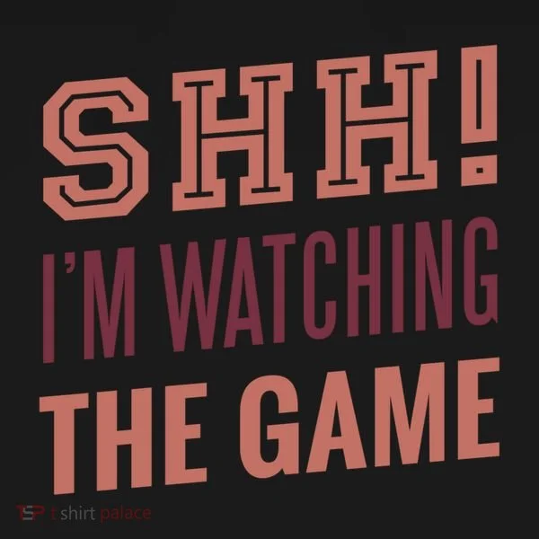 Shh I'm Watching The Game Doggie Tank