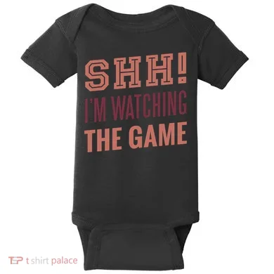 Shh I'm Watching The Game Baby Bodysuit