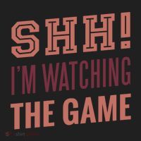 Shh I'm Watching The Game Golf Towel thumb 3