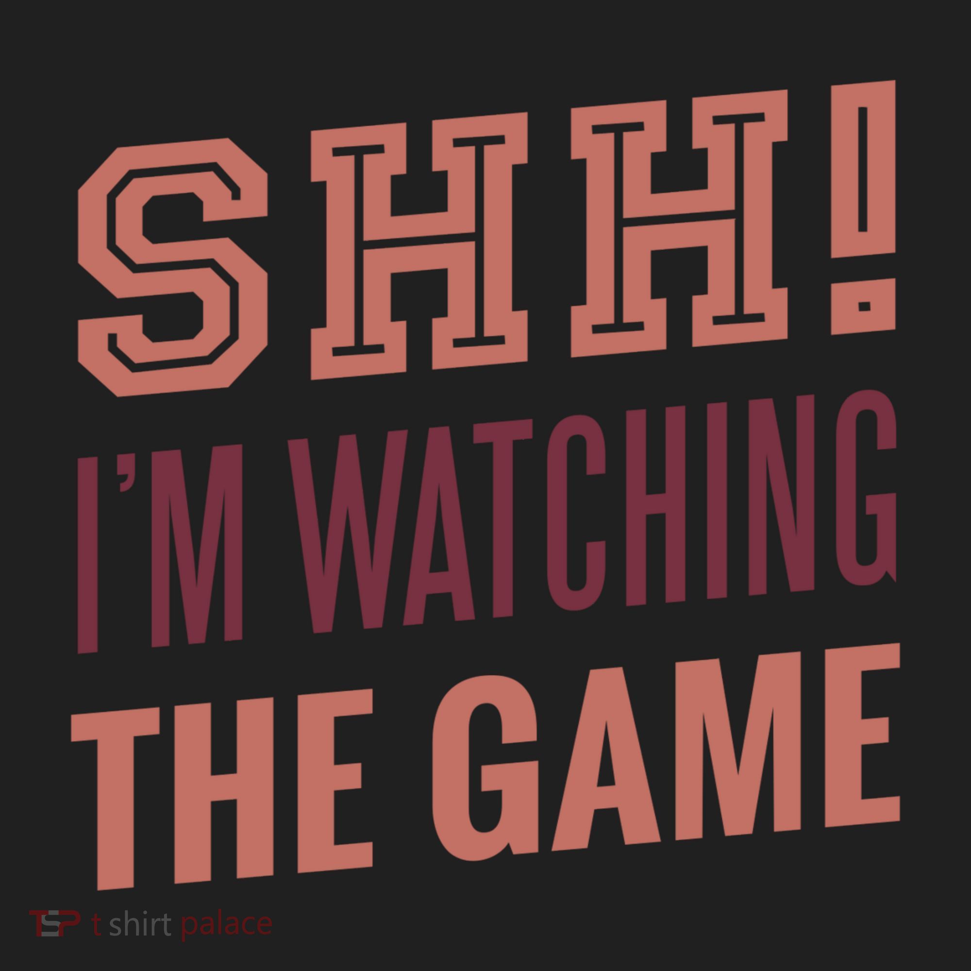 Shh I'm Watching The Game Golf Towel