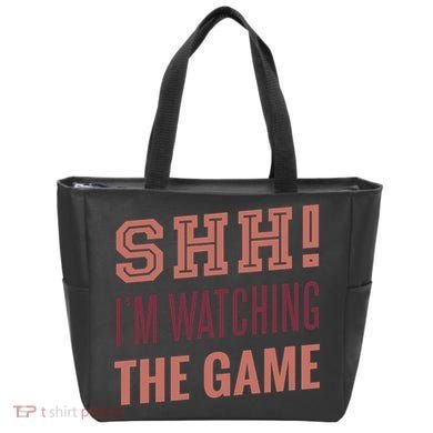 Shh I'm Watching The Game Tote Bag
