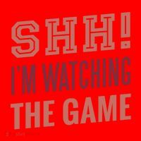 Shh I'm Watching The Game Santa Hat thumb 1