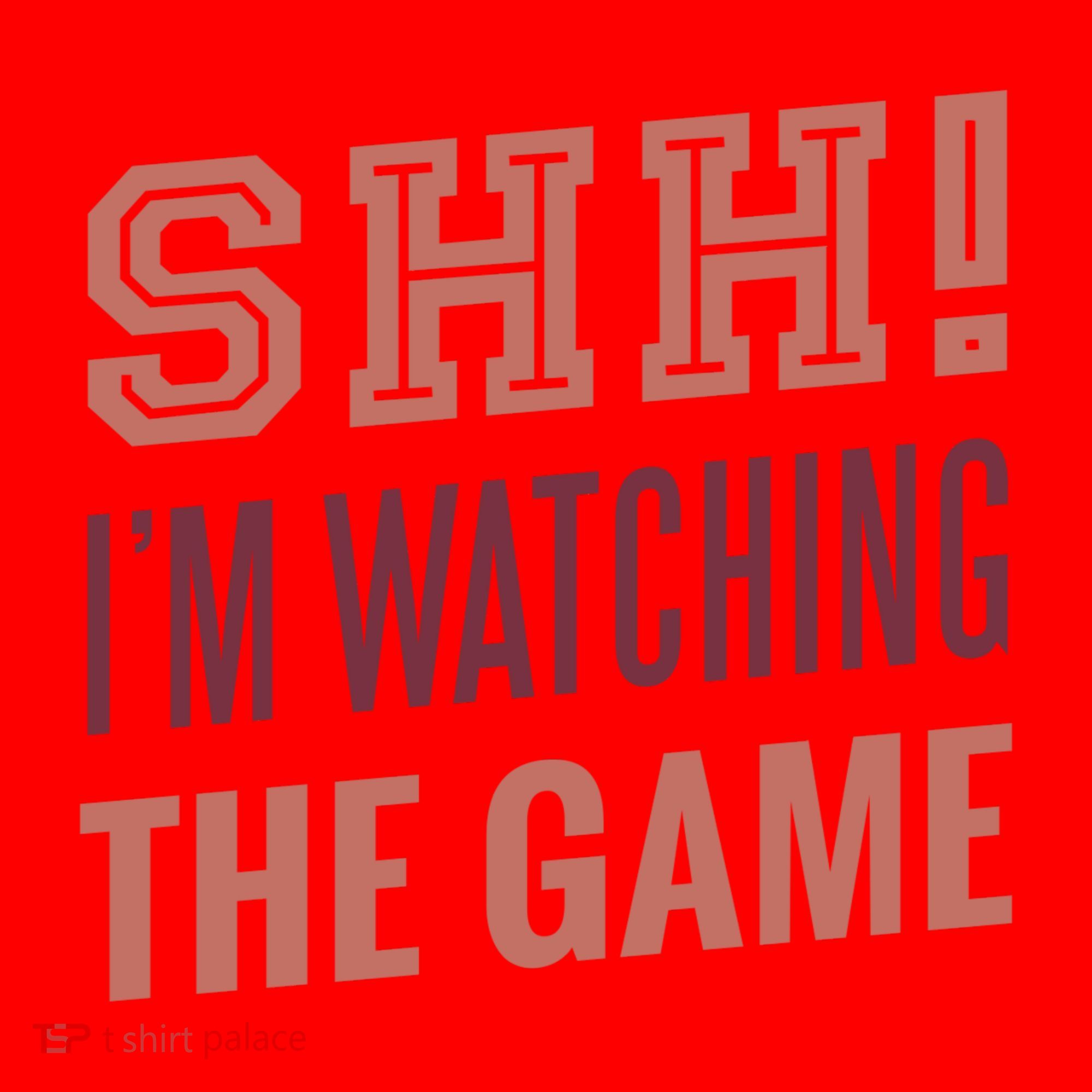 Shh I'm Watching The Game Santa Hat