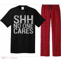 Shh No One Cares Pajama Set thumb 0