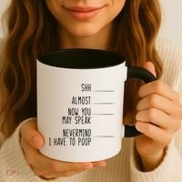 Shh Now You May Speak Nevermind Have To Poop Coffee Mug thumb 3