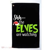 Shh The Elves Are Watching Golf Towel thumb 0