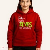 Shh The Elves Are Watching Hoodie thumb 5