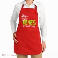 Shh The Elves Are Watching Apron thumb 2