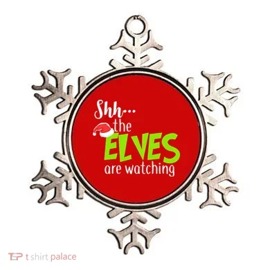 Shh The Elves Are Watching Ornament