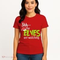 Shh The Elves Are Watching Women's T-Shirt thumb 4