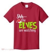 Shh The Elves Are Watching Kids T-Shirt thumb 0