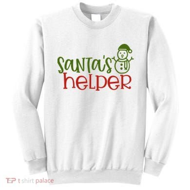 Santas Helper Holiday Gift Sweatshirt
